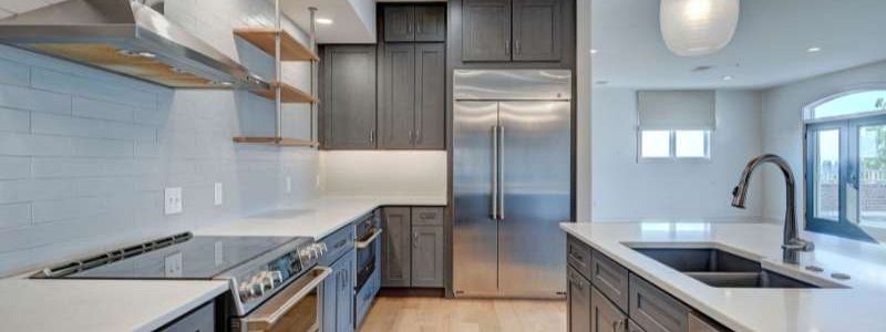 CrewPros kitchen with custom cabinets.