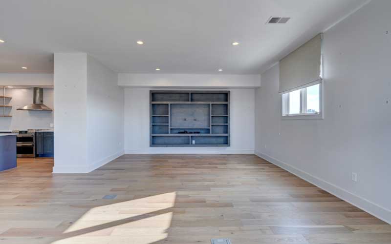 Recently renovated living room.