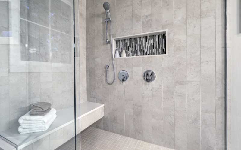 Bathroom shower.