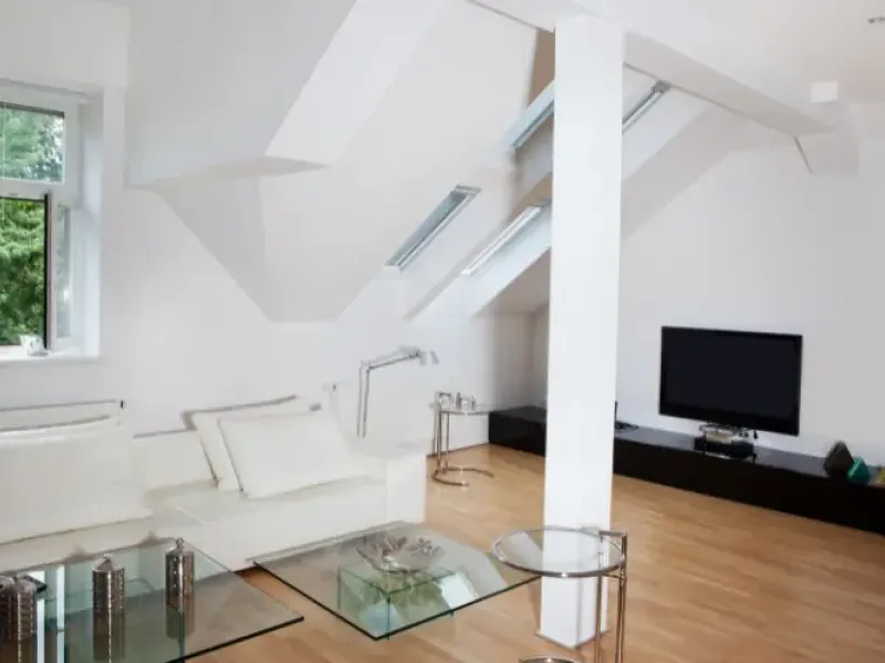 Newly remodeled attic.