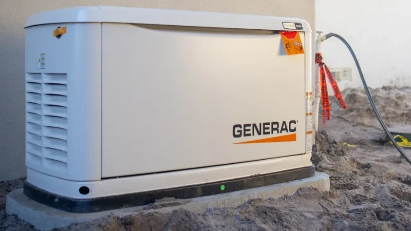 Generac generator on a lot.