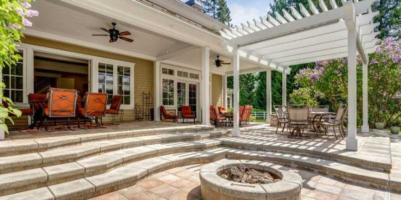 Upgraded patio space.